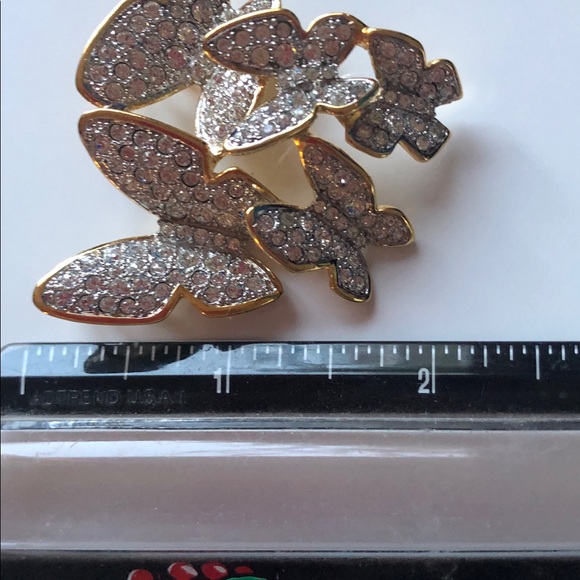 Nolan Miller 5 butterfly necklace slide 2 way EUC - Picture 4 of 9